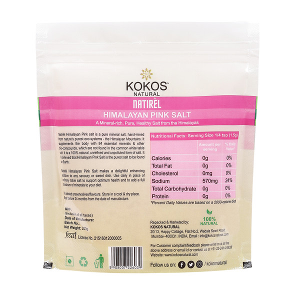 Himalayan Pink Salt | By Kokos Natural | For USA | 7.05 Oz | 0.44 lbs