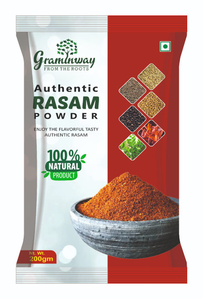 Authentic Rasam Powder | By Graminway | For USA | For USA | 7.05 Oz | 0.44 lbs