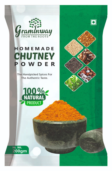 Homemade Chutney Powder | By Graminway | For USA | For USA | 7.05 Oz | 0.44 lbs