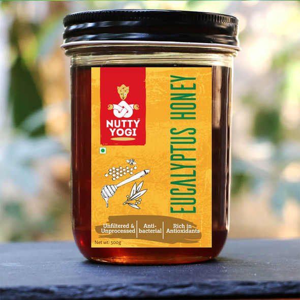 Eucalyptus Honey | By Nutty Yogi | For USA | 17.64 Oz | 1.1 lbs