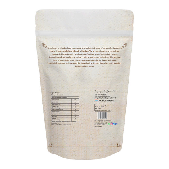 Rolled Oats -m | By Graminway | For USA | For USA | 17.64 Oz | 1.1 lbs