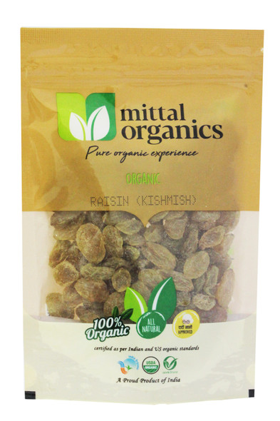 Raisin (Kishmish) | By Mittal Organics | For USA | 3.53 Oz | 0.22 lbs