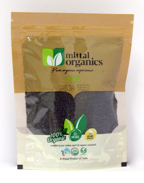 Sabja Seeds | By Mittal Organics | For USA | 3.53 Oz | 0.22 lbs