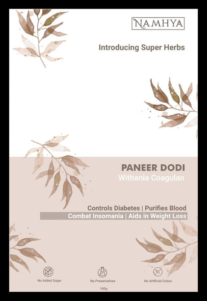 paneer Dodi herb for Diabetes | By Namhya | For USA | 7.05 Oz | 0.44 lbs