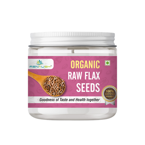 Certified Organic Flax seeds | By Renaush | For USA | 8.82 Oz | 0.55 lbs