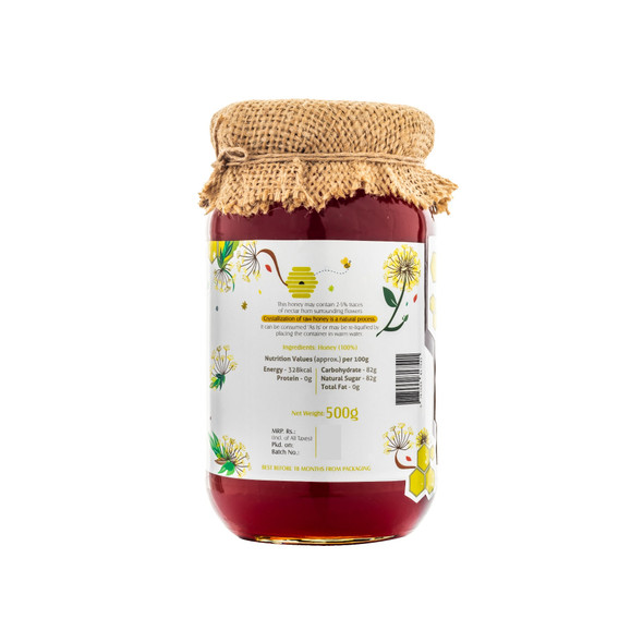 Fennel Raw Honey | By HoneyVeda | For USA | 17.64 Oz | 1.1 lbs