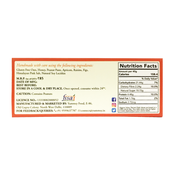 Fruity Bar | By Yummsy Food | For USA | 1.41 Oz | 0.09 lbs