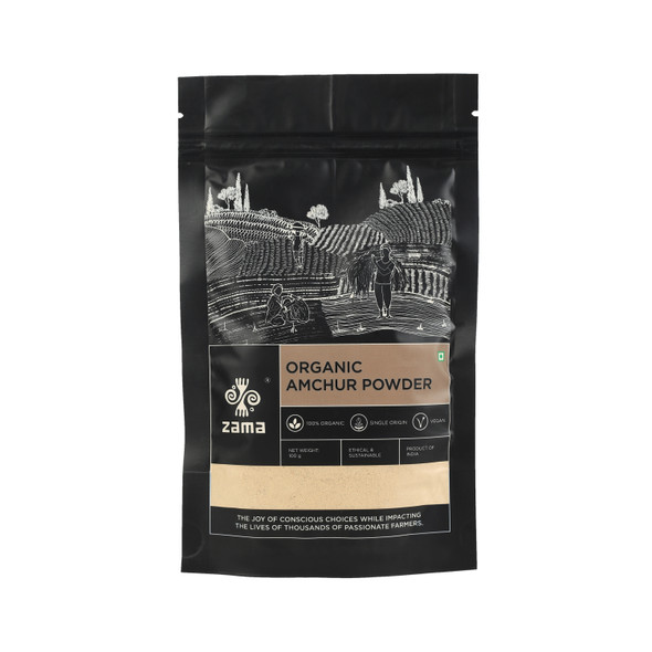 Organic Amchur Powder | By Zama | For USA | 3.53 Oz | 0.22 lbs