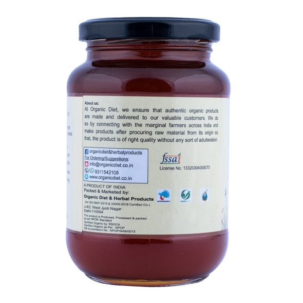 Raw & Wild Honey | By Organic Diet | For USA | 17.64 Oz | 1.1 lbs