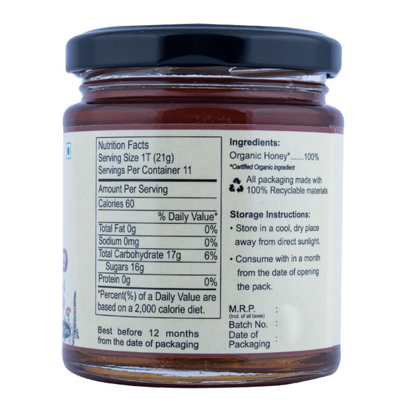 Raw & Wild Honey | By Organic Diet | For USA | 8.82 Oz | 0.55 lbs