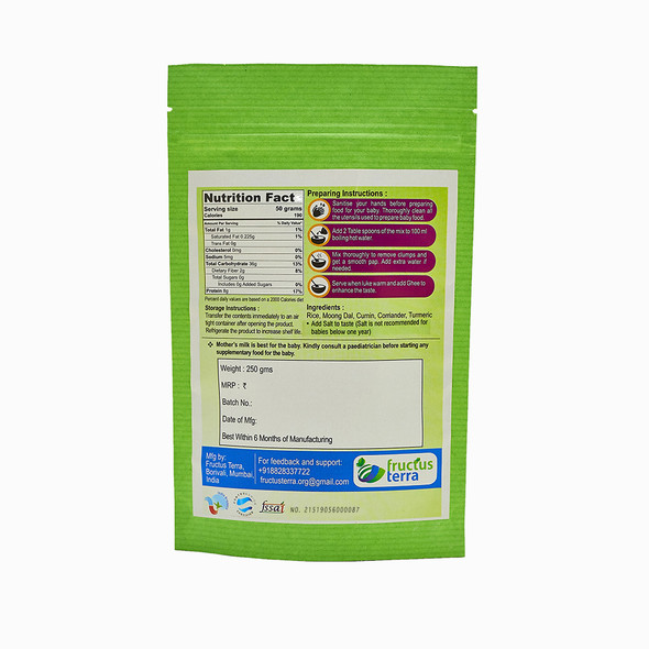 RICE AND MOONGDAL MIX | By Fructus Terra | For USA | 8.82 Oz | 0.55 lbs
