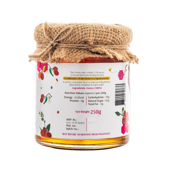 Lychee Raw Honey | By HoneyVeda | For USA | 8.82 Oz | 0.55 lbs