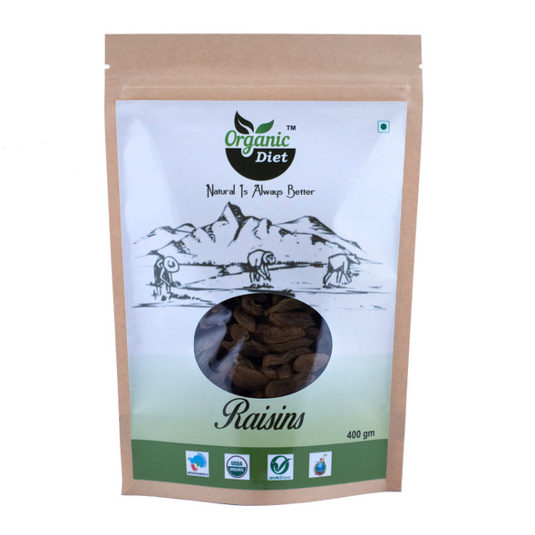 Raisins | By Organic Diet | For USA | 14.11 Oz | 0.88 lbs