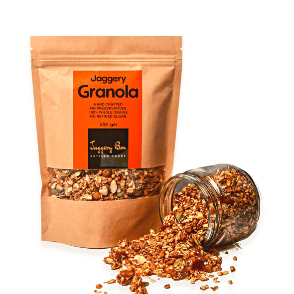 Jaggery Granola  | By Jaggery Box | For USA | 8.82 Oz | 0.55 lbs