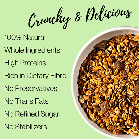Banana Chia Granola  | By Jaggery Box | For USA | 8.82 Oz | 0.55 lbs