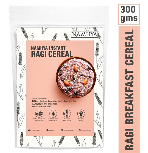 Ragi Instant breakfast cereal | By Namhya | For USA | 10.58 Oz | 0.66 lbs