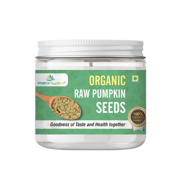 Certified Organic Pumpkin seeds | By Renaush | For USA | 8.82 Oz | 0.55 lbs