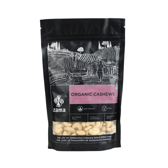 Organic Cashews | By Zama | For USA | 17.64 Oz | 1.1 lbs