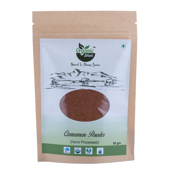 Cinnamon Powder(Dalchini Powder) | By Organic Diet | For USA | 1.76 Oz | 0.11 lbs