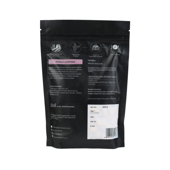 Whole Almonds | By Zama | For USA | 17.64 Oz | 1.1 lbs