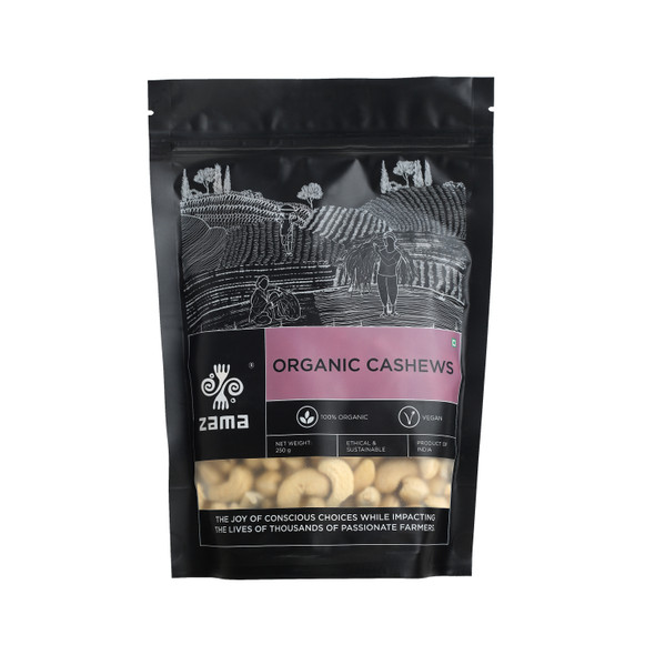 Organic Cashews | By Zama | For USA | 8.82 Oz | 0.55 lbs