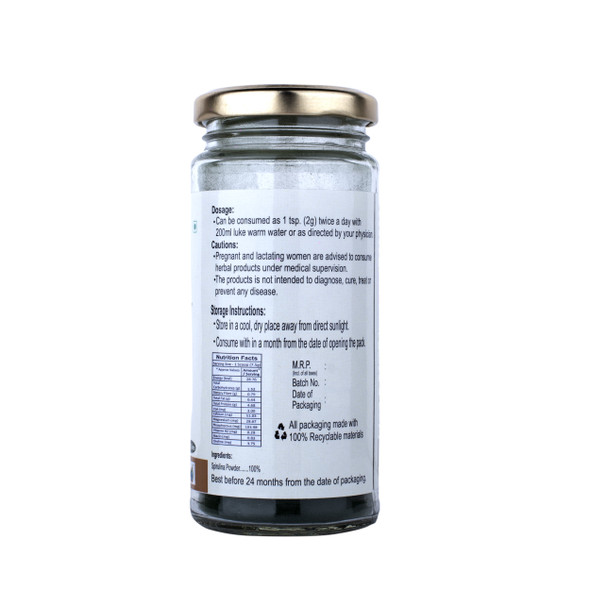 Spirulina Powder | By Organic Diet | For USA | 5.29 Oz | 0.33 lbs