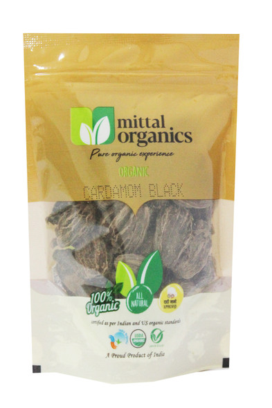 Cardamom Black (Doda) | By Mittal Organics | For USA | 1.76 Oz | 0.11 lbs