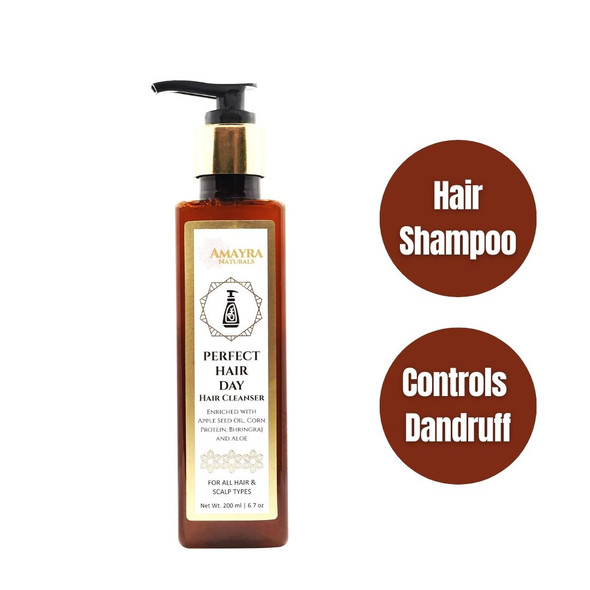 Perfect Hair Day Shampoo/200ml | By Amayra Naturals | For USA | 6.76 Fl Oz | 0.05 gallons