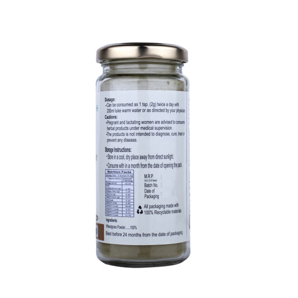 Wheatgrass Powder | By Organic Diet | For USA | 3.53 Oz | 0.22 lbs