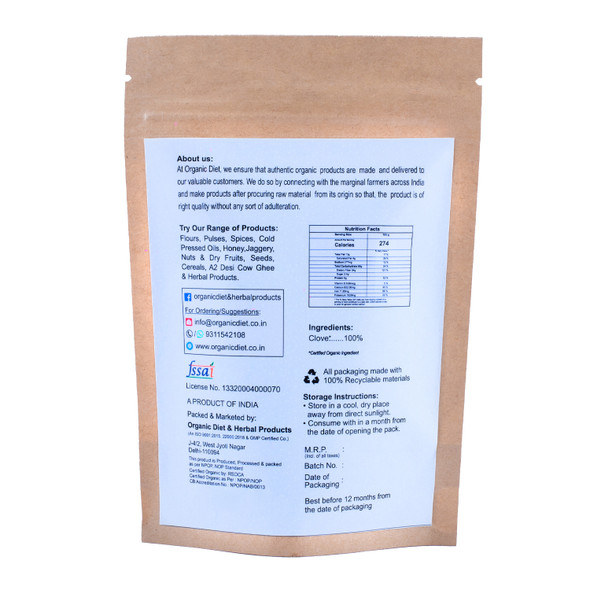 Clove(Longa) | By Organic Diet | For USA | 1.76 Oz | 0.11 lbs