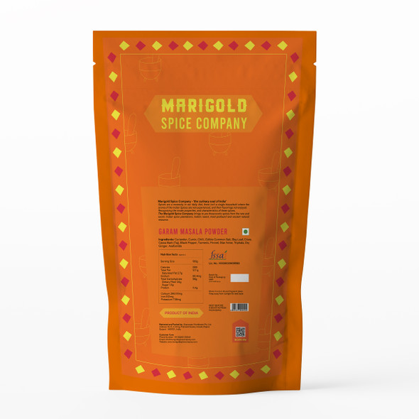 GARAM MASALA POWDER - PACK OF 5 | 100% NATURAL | 100gms Each | By Marigold Spice Company | For USA |   3.53 oz  |   0.22 lbs