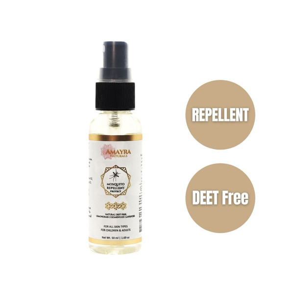 Mosquito Repellent/50ml | By Amayra Naturals | For USA | 1.69 Fl Oz | 0.01 gallons