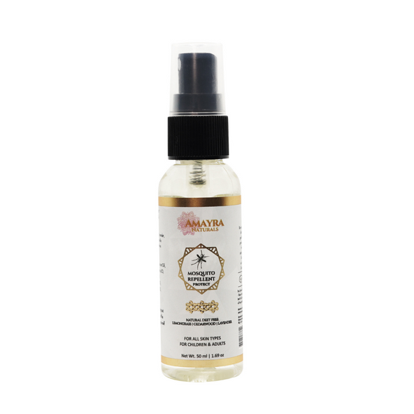 Mosquito Repellent/50ml | By Amayra Naturals | For USA | 1.69 Fl Oz | 0.01 gallons
