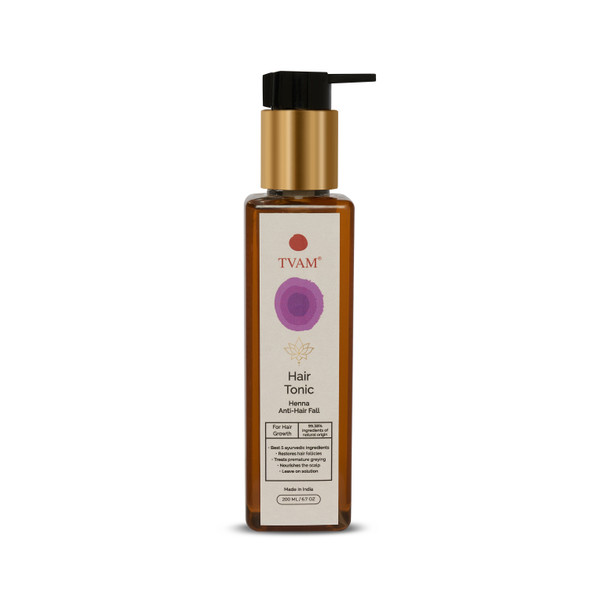 Hair Tonic - Henna Anti-Hair Fall | By TVAM | For USA | 6.76 Oz | 0.44 lbs