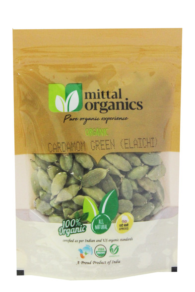 Cardamom Green (Elaichi) | By Mittal Organics | For USA | 1.76 Oz | 0.11 lbs