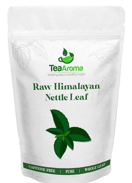 Raw Himalayan Nettle Leaf (50g) , Caffeine Free , Whole Leaf , Vitamins and Minerals Rich , Herbal Tea , Organic Tea Leaves | By Tea Aroma | For USA | 1.76 Oz | 0.11 lbs