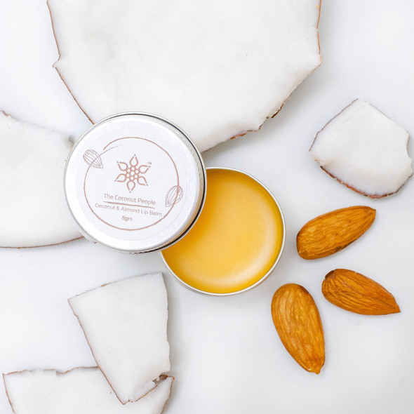 Coconut & Almond Lip-Balm | By The Coconut People | For USA | 0.28 OZ | 0.02 lbs