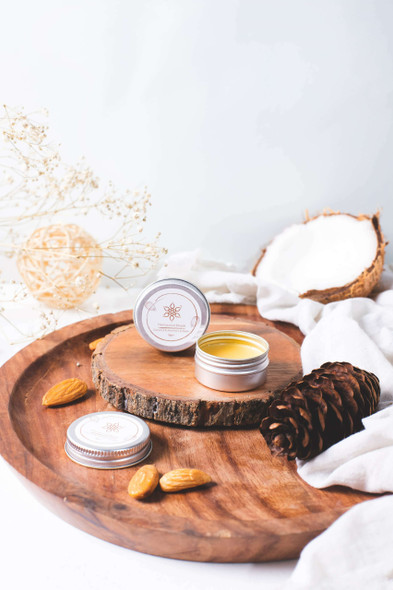Coconut & Almond Lip-Balm | By The Coconut People | For USA | 0.28 OZ | 0.02 lbs