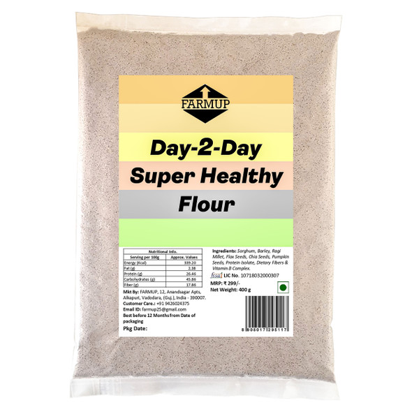 Day-2-Day Super Healthy Flour | By FARMUP | For USA | 14.11 Oz | 0.88 lbs