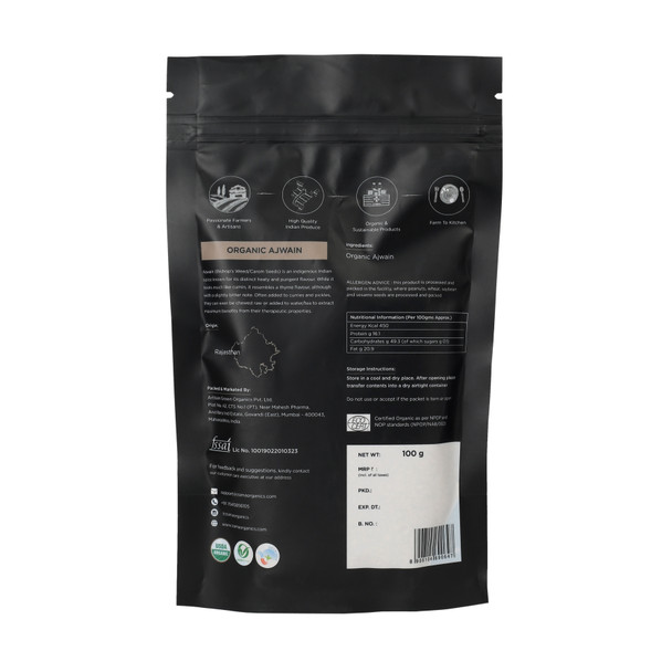 Organic Ajwain | By Zama | 3.53 Oz | 0.22 lbs
