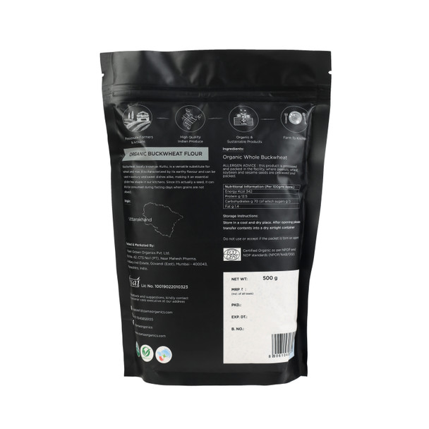 Organic Buckwheat Flour | By Zama | 17.64 Oz | 1.1 lbs