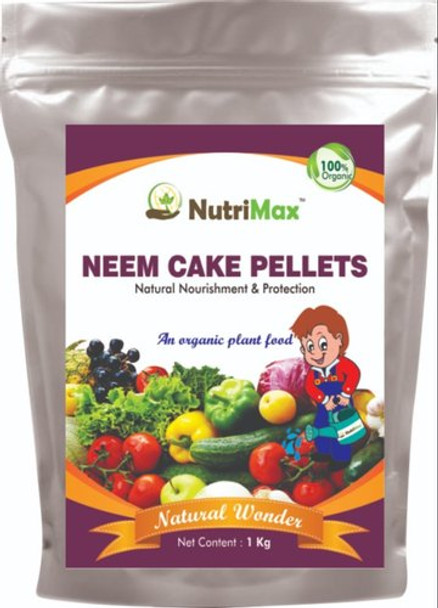 Neem Cake Pellet | By [NutriMax Organics] | 35.27 Oz Oz | 2.2 lbs lbs | SU-WOT-APR01