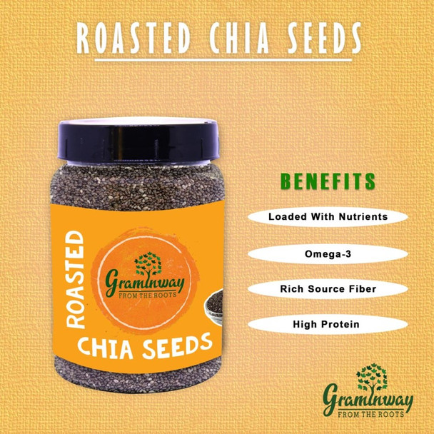 Roasted Chia Seeds | by Graminway | 7.05 Oz | 0.44 lbs