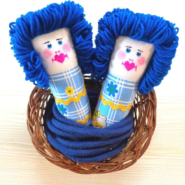 Sky Blue Checks (Cotton Skipping Ropes for Kids and Adults) |By Anbay | 3 Oz | 0.19 lbs | SU-TQ-MAY20