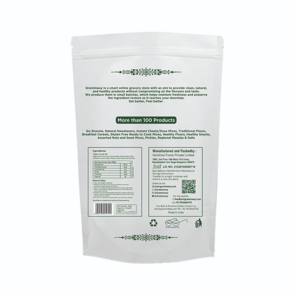Gluten Free Rajgira Cheela Mix | By Graminway | For USA | For USA | 17.64 Oz | 1.1 lbs