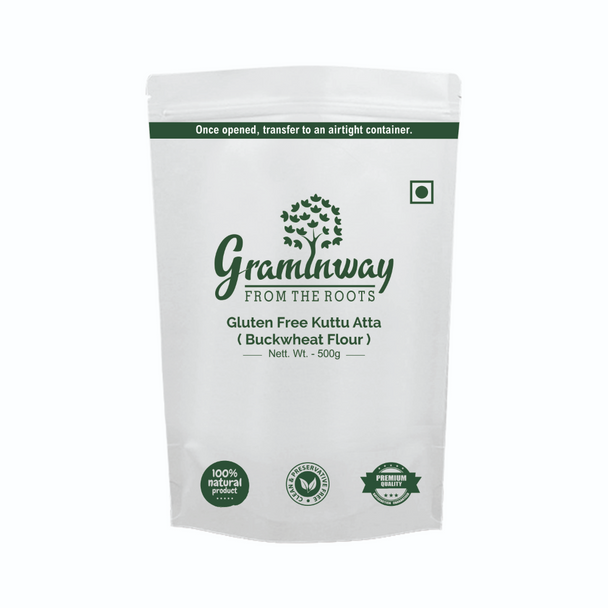 Gluten Free Kuttu Atta / Buckwheat Flour | By Graminway | For USA | For USA | 17.64 Oz | 1.1 lbs