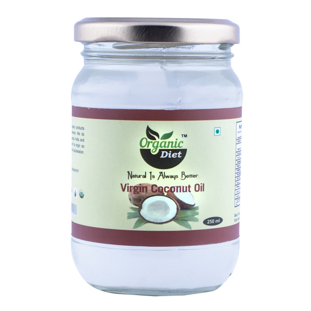 Virgin Coconut Oil | By Organic Diet | For USA | 8.45 fl Oz