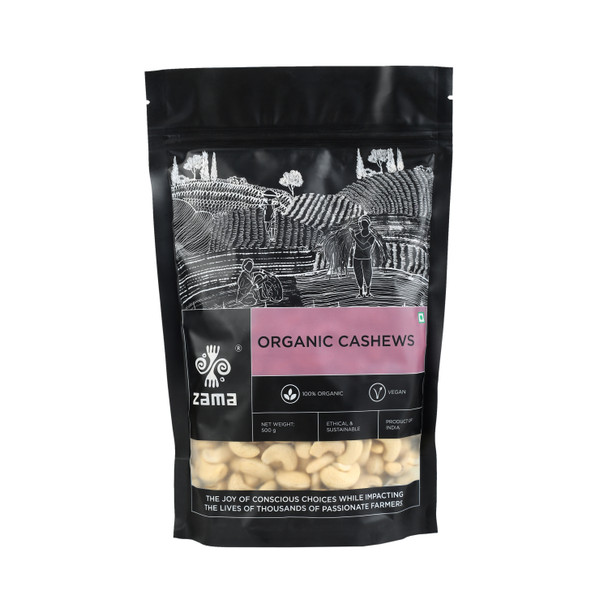 Organic Cashews | By Zama | For USA | 17.64 Oz | 1.1 lbs