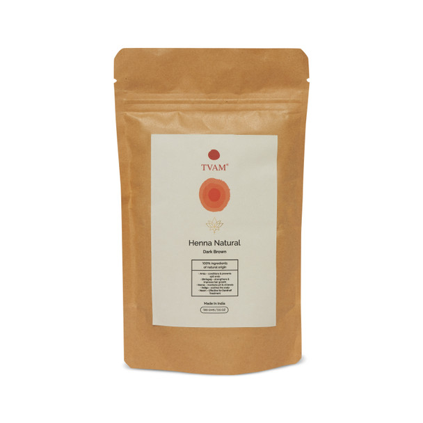 Henna Natural - Dark Brown | By TVAM | For USA | 3.53 Oz | 0.22 lbs