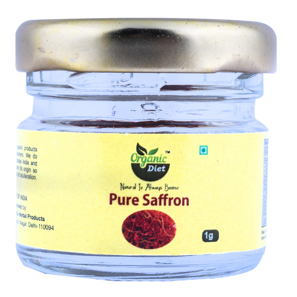 Pure Saffron | By Organic Diet | For USA | 0.04 Oz